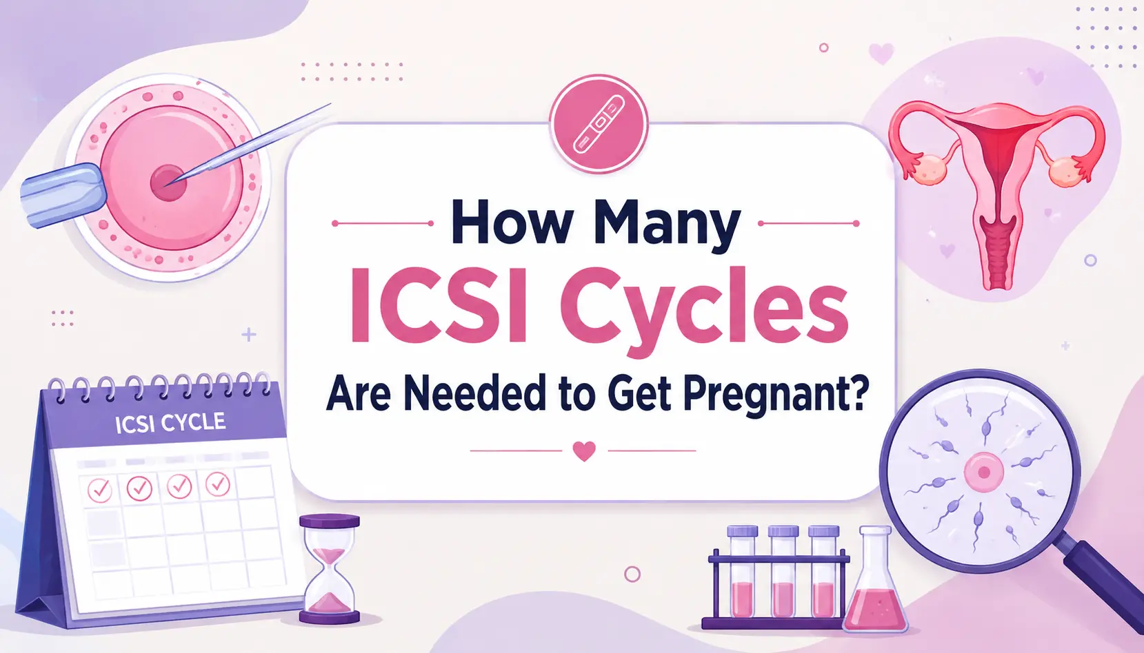 How many ICSI cycles to get pregnant? Guide showing ICSI treatment cycles and factors affecting pregnancy success