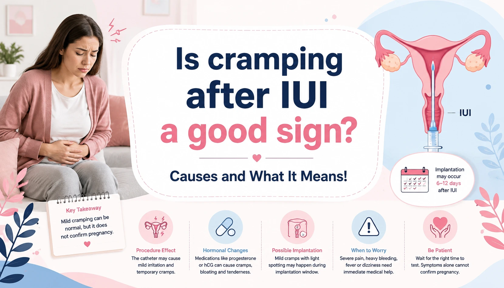 Is cramping after IUI a good sign? Causes and What It Means! Understanding mild cramps and possible implantation after IUI