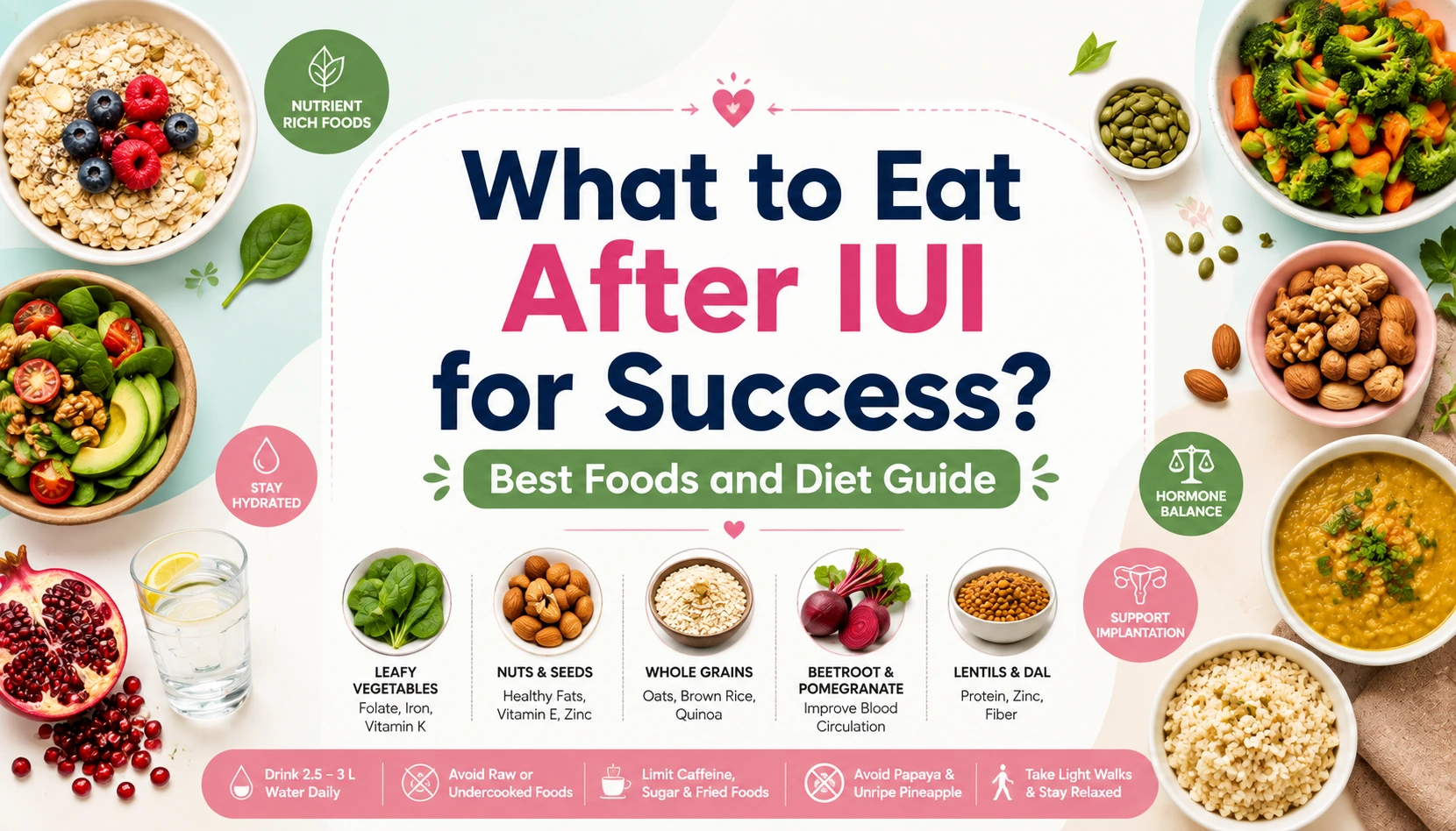 What to Eat After IUI for Success? Best Foods and Diet Guide – healthy foods to eat after IUI