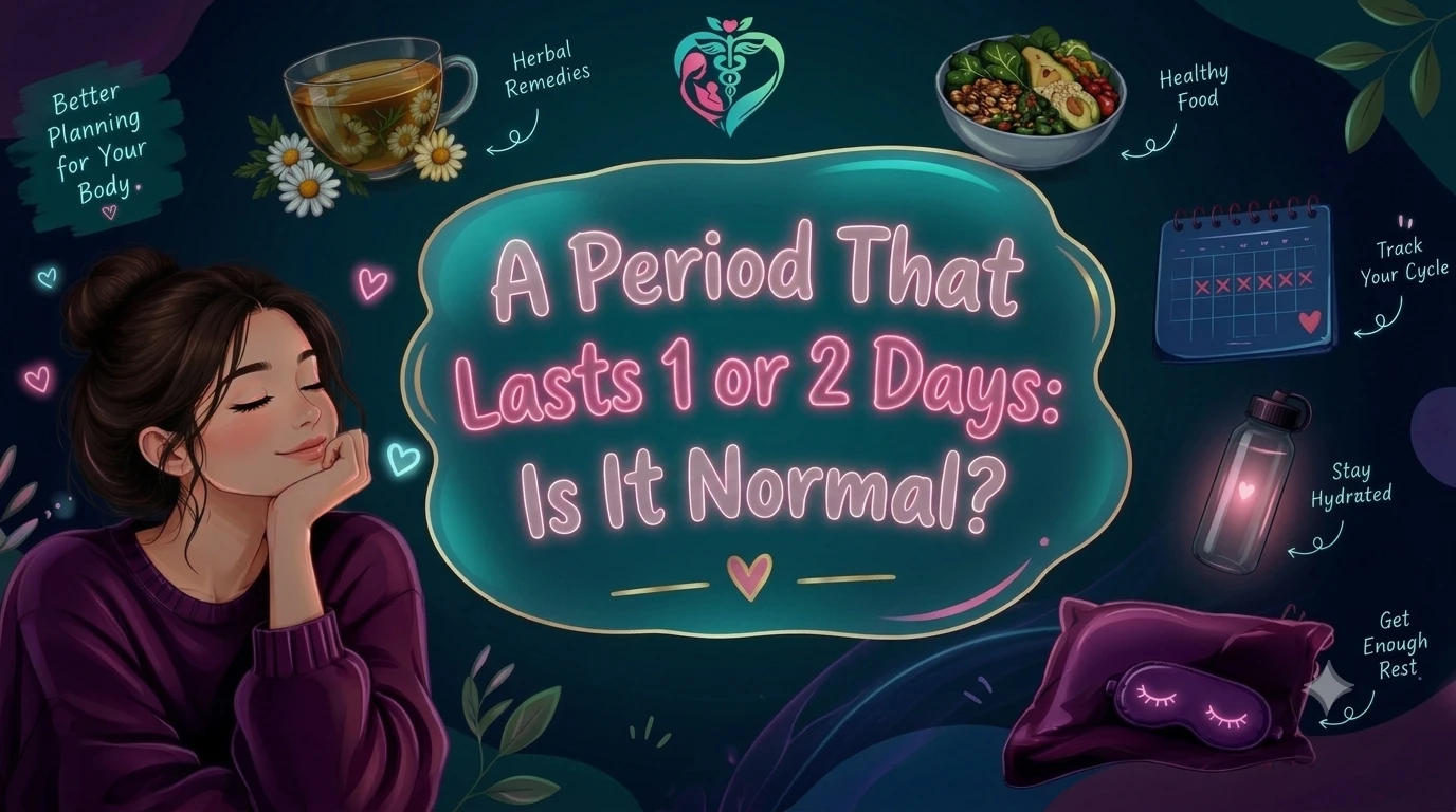 A Period That Lasts 1 or 2 Days: Is It Normal? Guide to normal period length and cycle days
