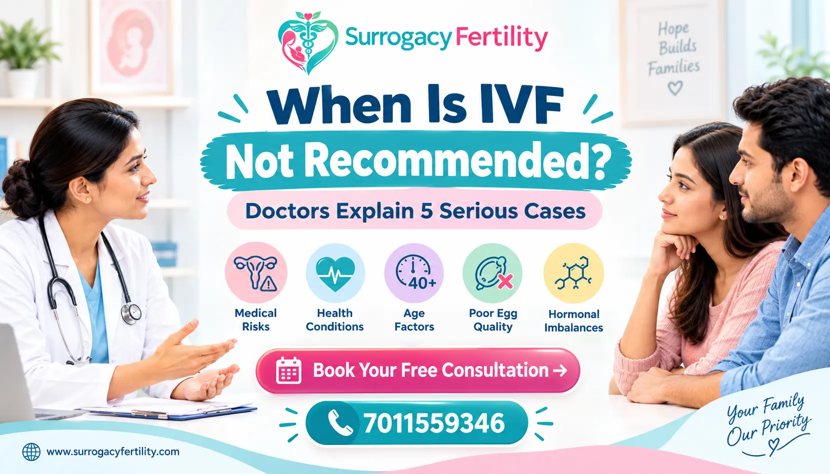 When Is IVF Not Recommended? Doctors Explain 5 Serious Cases - doctor discussing IVF options with a couple